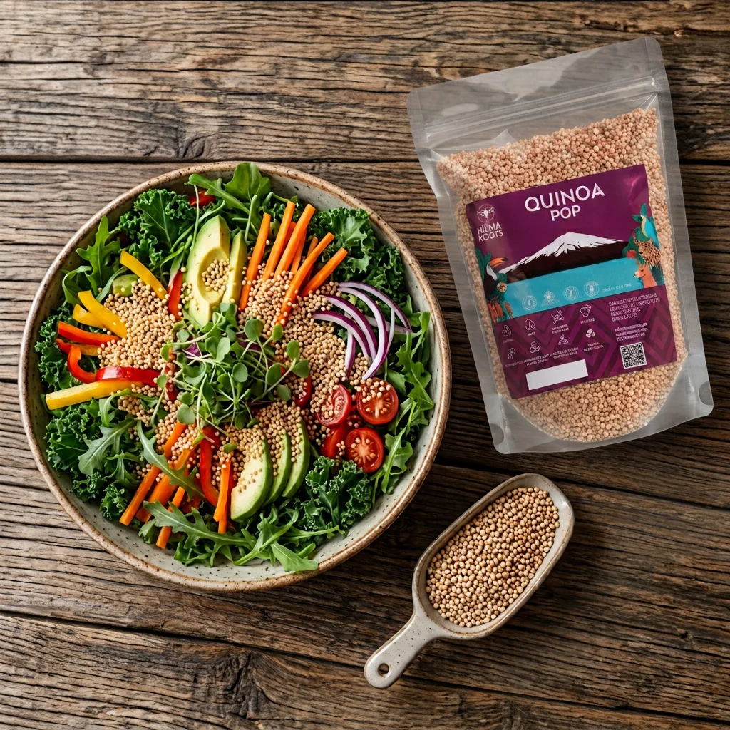 Quinoa pop salad