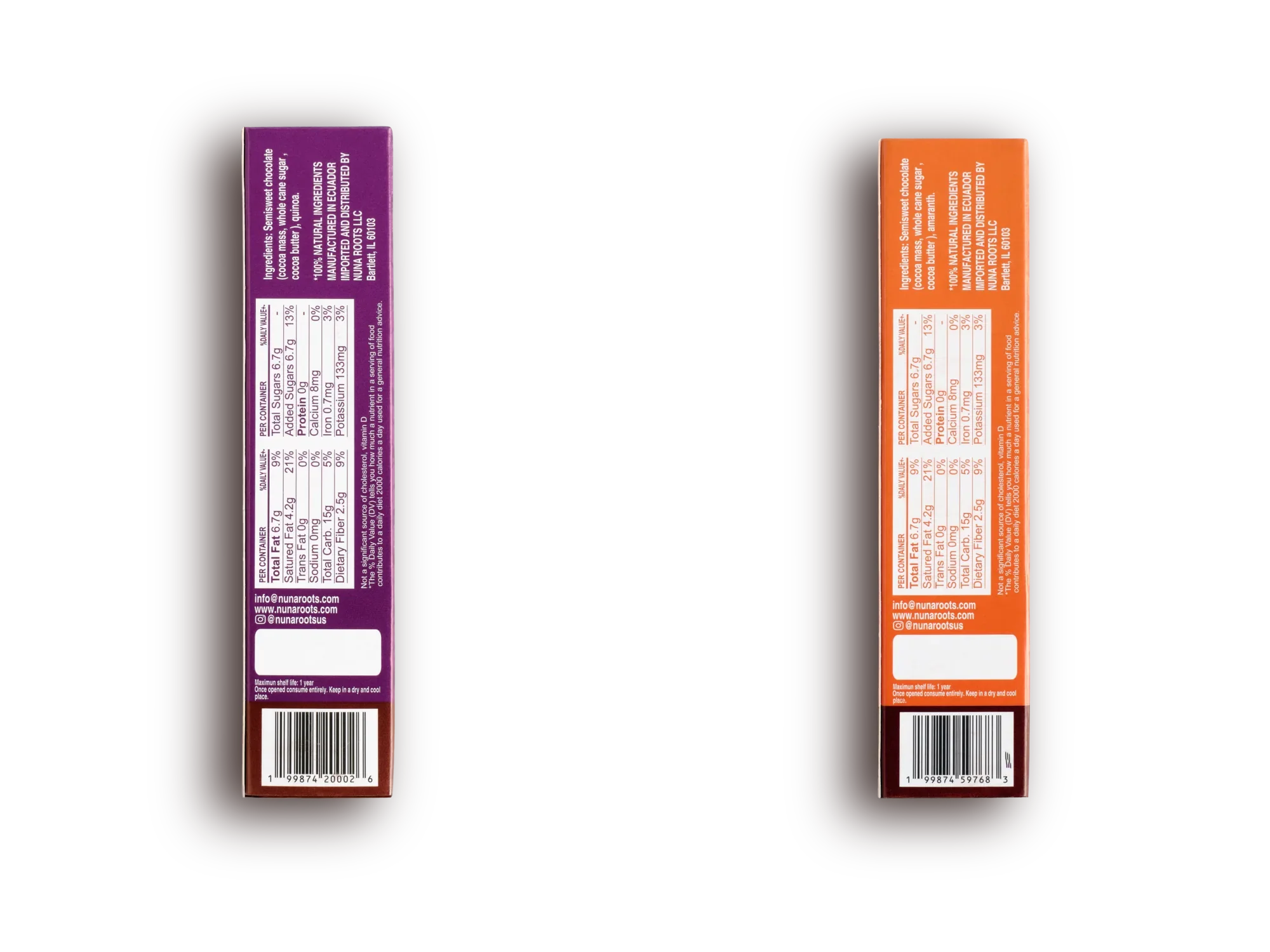 Pack of 6 Chocolate Snack Bars